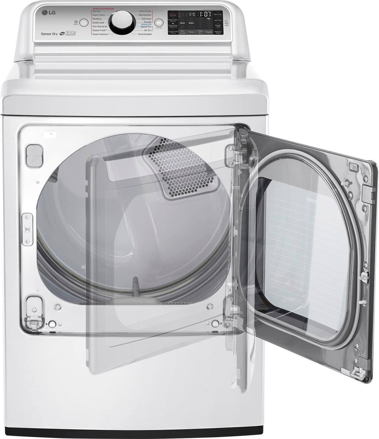 Alt View 11. LG - 7.3 Cu. Ft. 14-Cycle Gas Dryer with Steam.