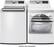 Alt View 14. LG - 7.3 Cu. Ft. Electric Dryer with Steam and EasyLoad Door.