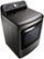 Angle Zoom. LG - 7.3 Cu. Ft. 14-Cycle Electric Dryer with Steam - Black stainless steel.