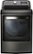 Front Zoom. LG - 7.3 Cu. Ft. 14-Cycle Electric Dryer with Steam - Black stainless steel.