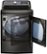 Alt View Zoom 13. LG - 7.3 Cu. Ft. 14-Cycle Electric Dryer with Steam - Black stainless steel.