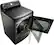 Alt View 15. LG - 7.3 Cu. Ft. 14-Cycle Electric Dryer with Steam - Black stainless steel.