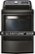 Alt View Zoom 1. LG - 7.3 Cu. Ft. 14-Cycle Electric Dryer with Steam - Black stainless steel.