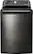 Front. LG - 5.2 Cu. Ft. 14-Cycle Top-Loading Washer - Black stainless steel.
