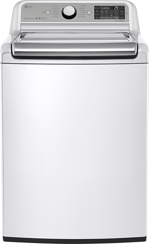 LG - 5.2 Cu. Ft. 12-Cycle Super Capacity Top Load Washer - White