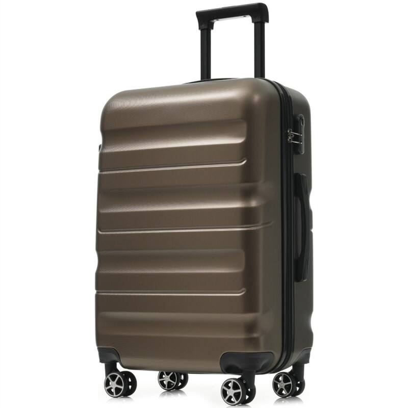 Alt View 2. HTUTWOO - 6-Piece ABS Hardshell Luggage Set - Lightweight & Durable Suitcases,Dual Spinner Wheels,Carry-On & Check-In Sizes,Travel - Brown.