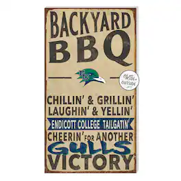 Jardine - Endicott College 11'' x 20'' Indoor/Outdoor BBQ Sign - Brown