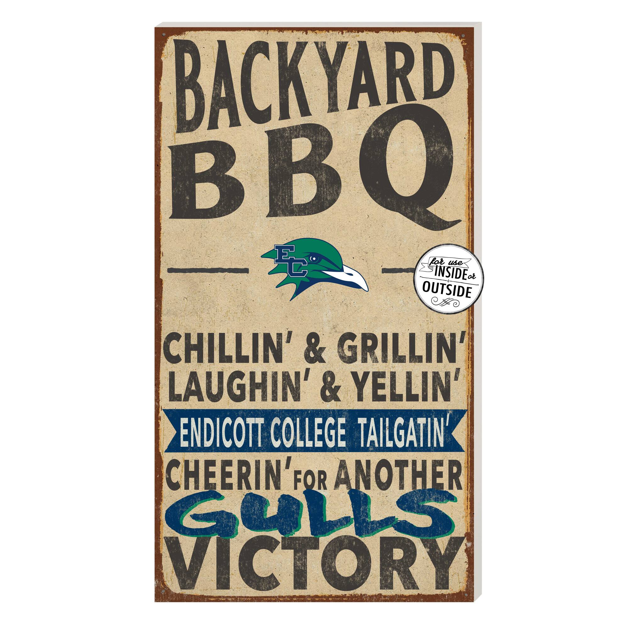 Endicott College 11'' x 20'' Indoor/Outdoor BBQ Sign