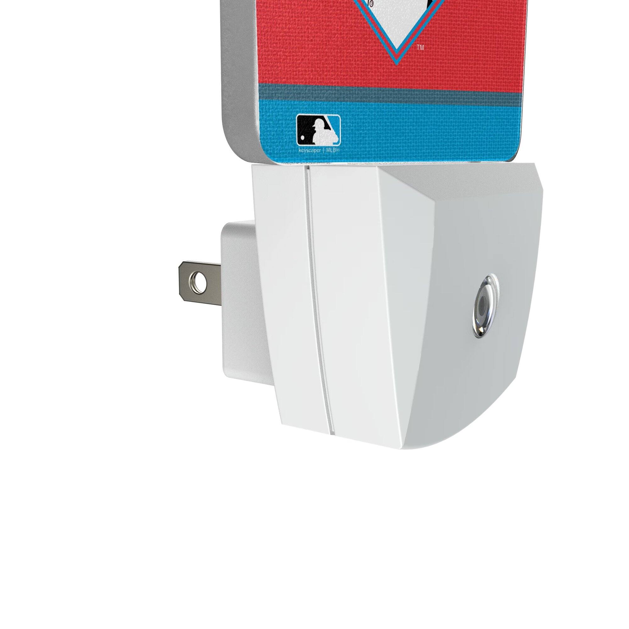 Alt View 2. Keyscaper - Miami Marlins Stripe Mascot Nightlight 2-Pack - Multicolor.