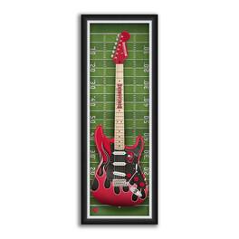 Sporticulture - Tampa Bay Buccaneers 14" x 37" Framed Electric Guitar Print - Green