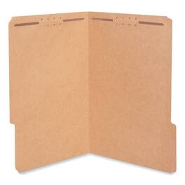 Universal - Reinforced Top Tab Fastener Folders 0.75 Expansion 2 Fasteners Legal Size Brown Kraft Exterior 50 per Box