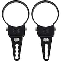 Heise - 2.5 Inch Roll Bar Mount Kit (2-Pack) - Black - Front_Standard