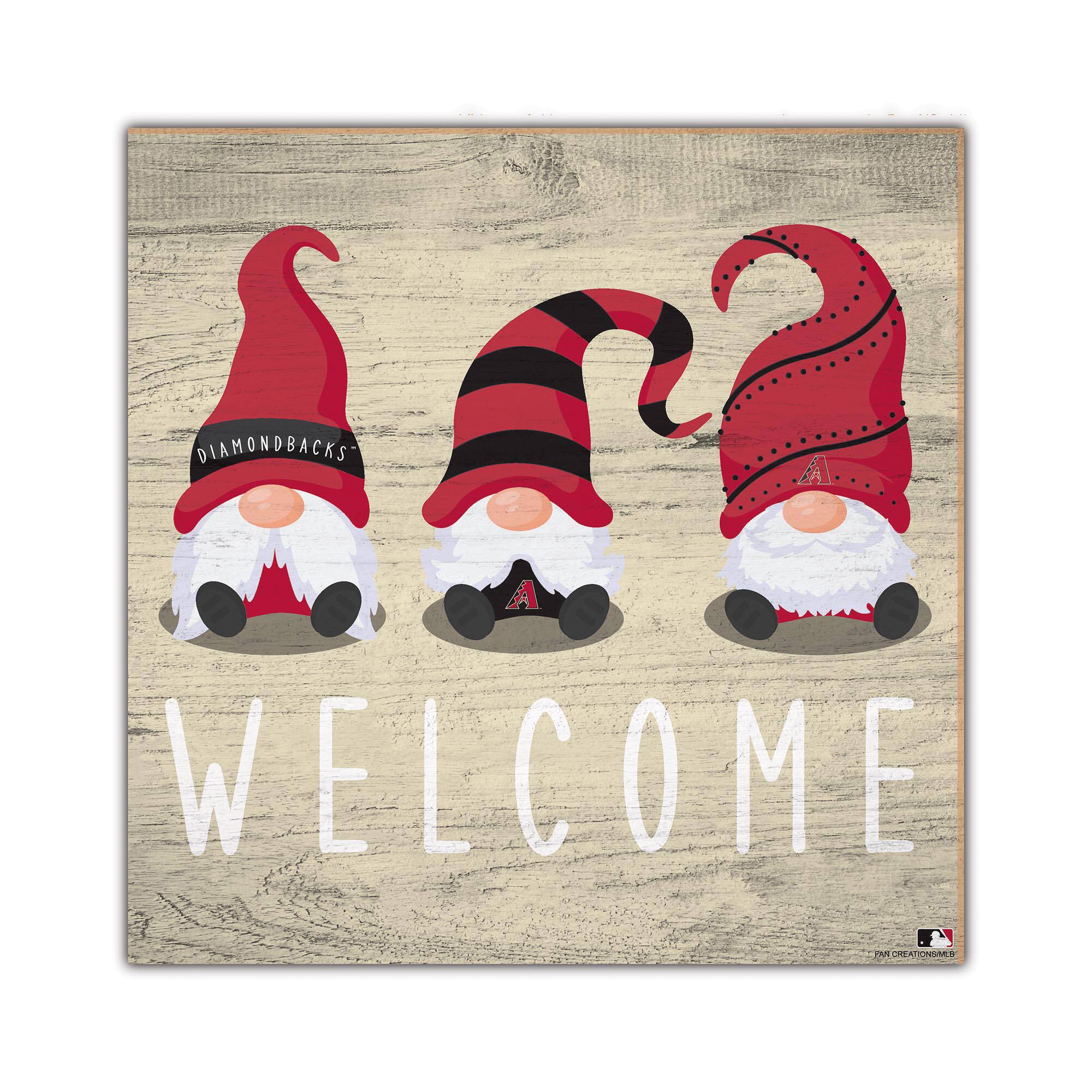 Arizona Diamondbacks 10'' x 10'' Welcome Gnomes Sign