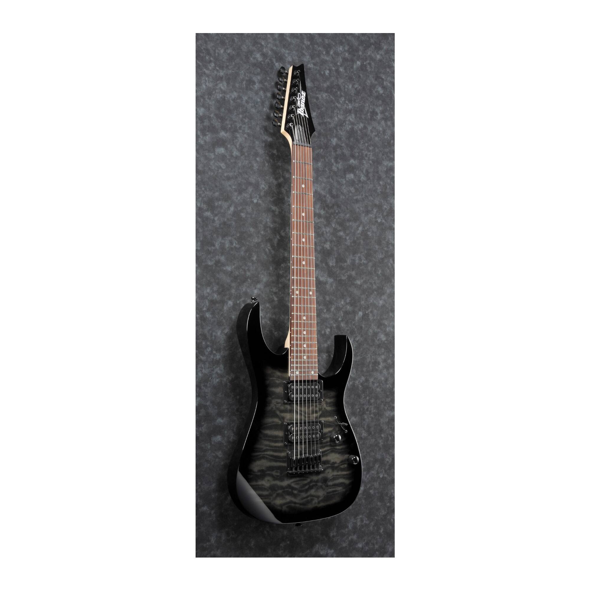 Back. Ibanez - Ibanez GIO RG 7 String Solid-Body Electric Guitar (Transparent Black Sunburst).