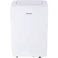 Hisense - 8,000 BTU Smart Portable Air Conditioner with Wi-fi and Remote Control - White - Front_Zoom