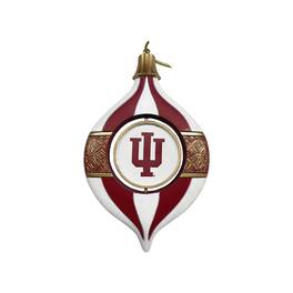 Santa's Workshop - Indiana Hoosiers Two-Piece 5.5" Spinning Bulb Ornament Set - Red