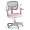 Front. Costway - Costway Kids Desk Chair Children Study Chair with Adjustable Height, Armrest & Footrest - Pink.
