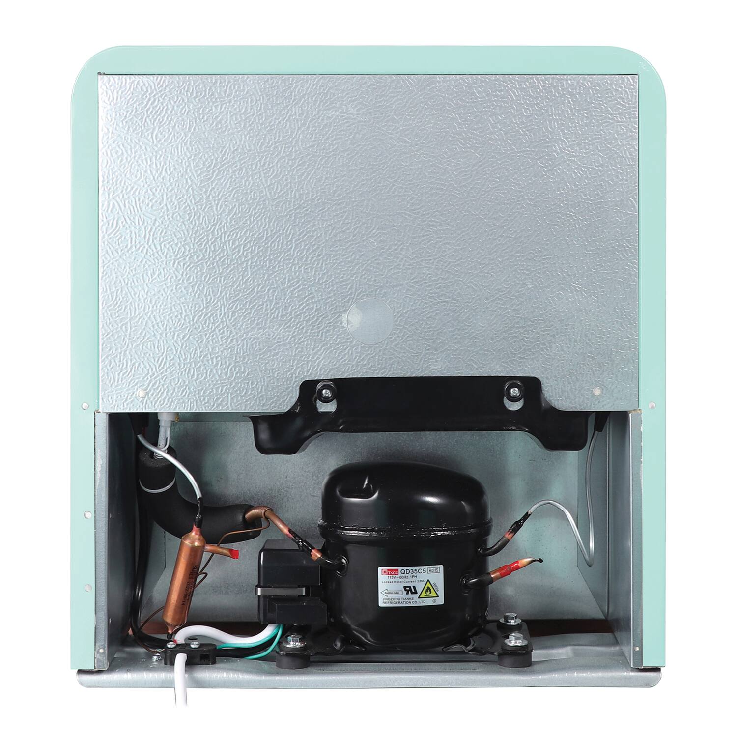 Alt View 1. Magic Chef - 1.6-Cu. Ft. ENERGY-STAR Certified Retro Mini Fridge, Manual Defrost - Green.