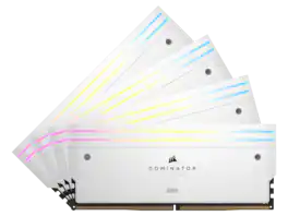 CORSAIR - Dominator Titanium 64GB (4 x 16GB) DDR5 6400 (PC5 51200) Desktop Memory Model CMP64GX5M4B6400C32W - White