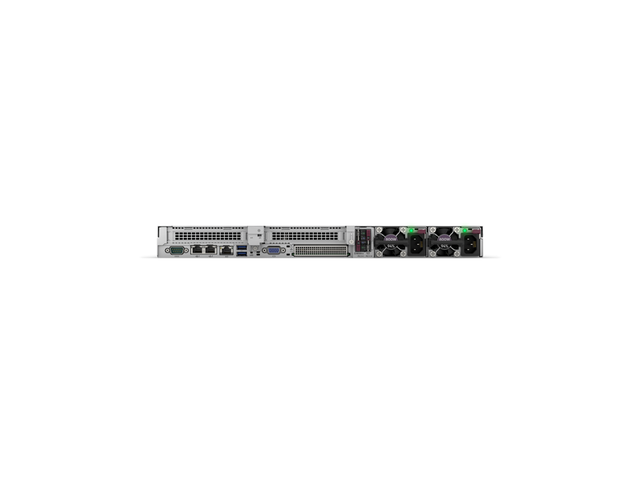 Alt View 2. HPE Aruba - HPE ProLiant DL320 Gen11 3508U 2.1GHz 8-Core / 1x16GB / 8SFF / 2x480GB SATA SSD / 2x500W PS Rack Server - Black.
