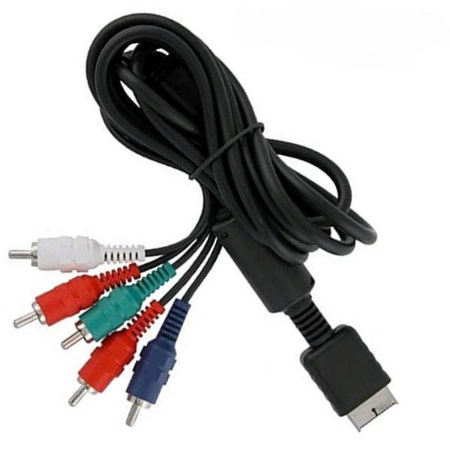 Angle. Stock Preferred - 6FT HD Component RCA AV Video Audio Cable Cord - Black.