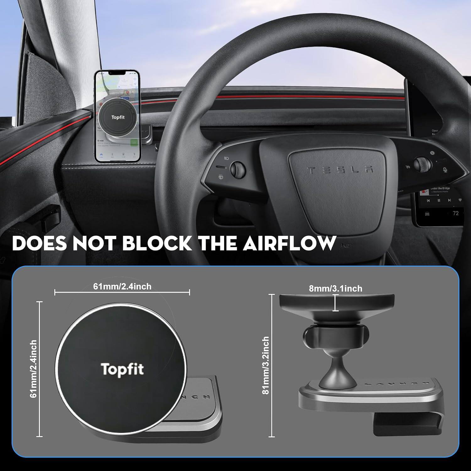 Topfit

1

TESLA

KUHU 3

ID

72

DOES NOT BLOCK THE AIRFLOW

61mm/2.4inch

61mm/2.4inch Topfit

81mm/3.2inch

8mm/3.1inch