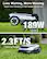 Less Waiting, More Mowing
Super-Fast Charging & High-Speed Movement
189W Charging
2.3 FT/S Mowing Speed