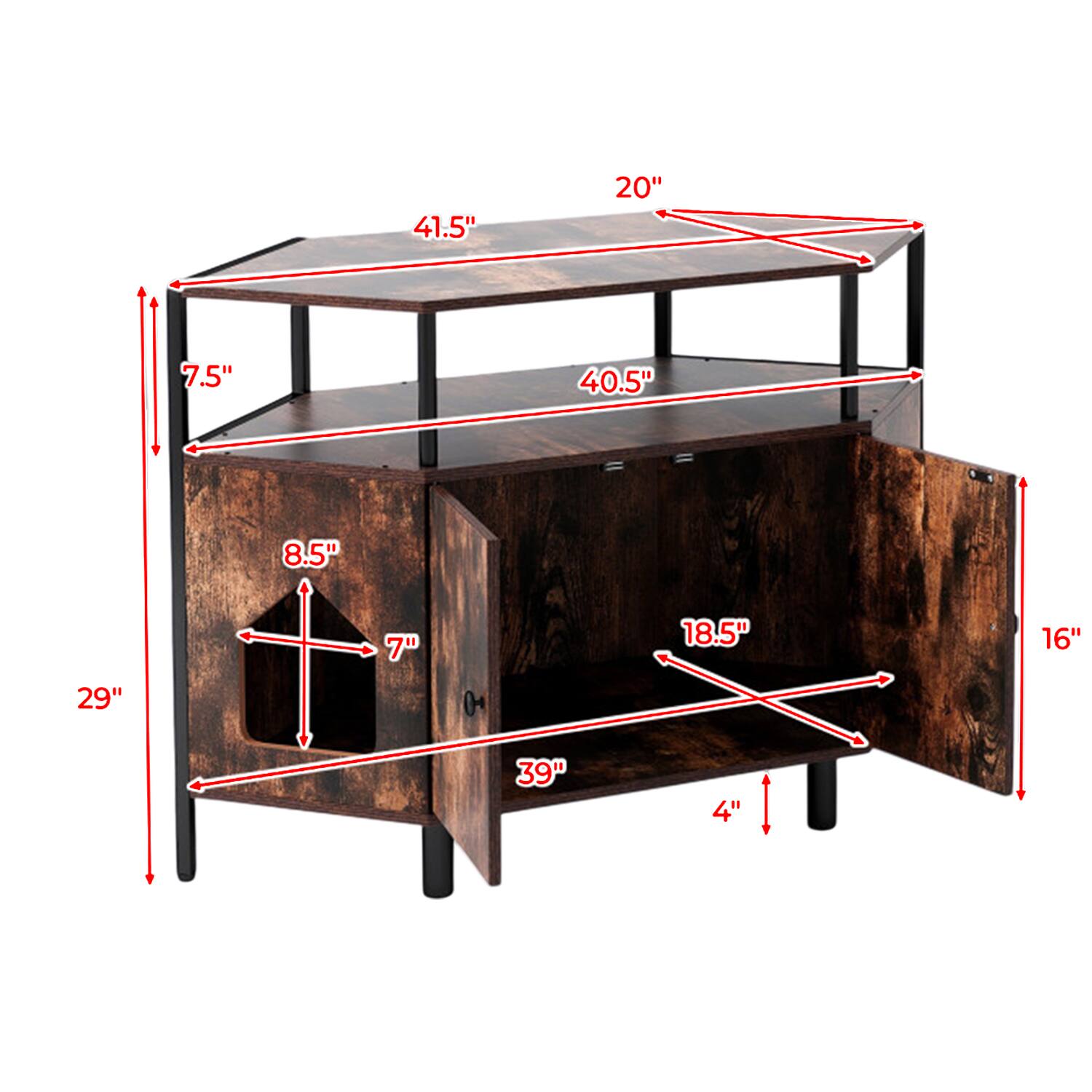 41.5" 20" 7.5" 40.5" 8.5" 29" 7" 18.5" 16" 39" 4"