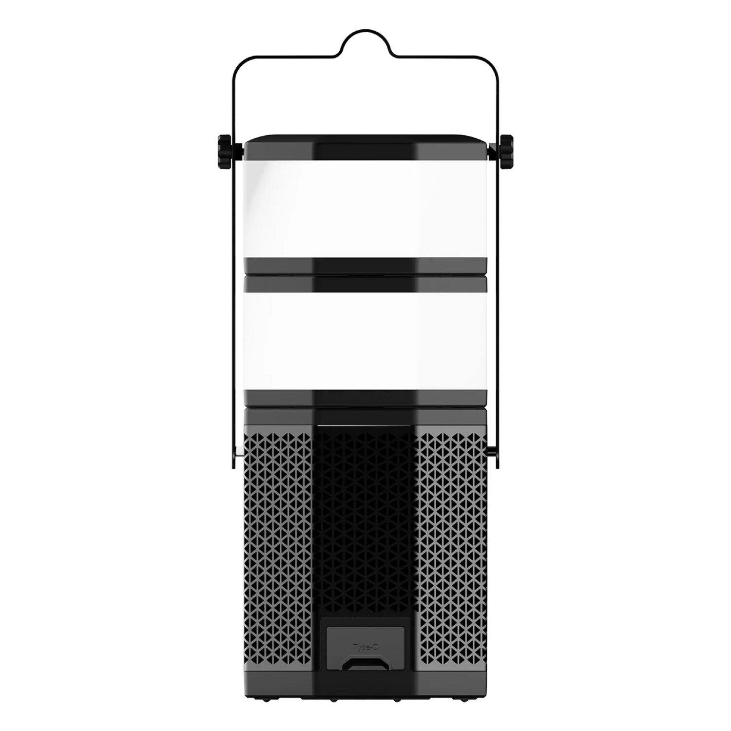 Alt View 1. Monster - 20W LUNA Portable Rechargeable Bluetooth Speaker, Detachable Lights, 360° Sound, IPX5, 10 Hr Battery Life - Black.