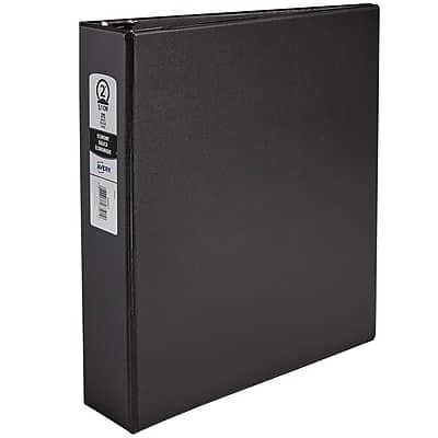 Front. Avery - 2" 3-Ring Non-View Binders - Black.