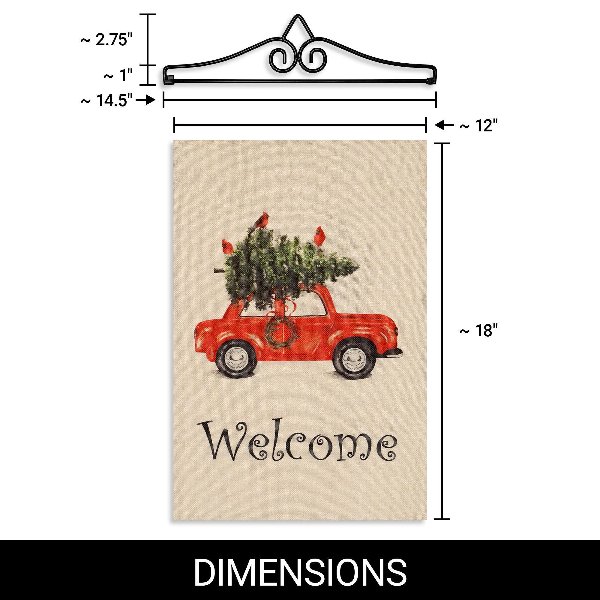 ~2.75"  
~1"  
~14.5"  
~12"  
~18"  

Welcome  

DIMENSIONS