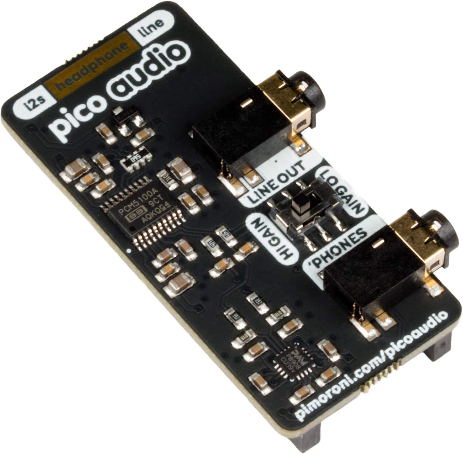 Pimoroni - PIM544 PICO Audio Pack LINE-Out and Headphone AMP
