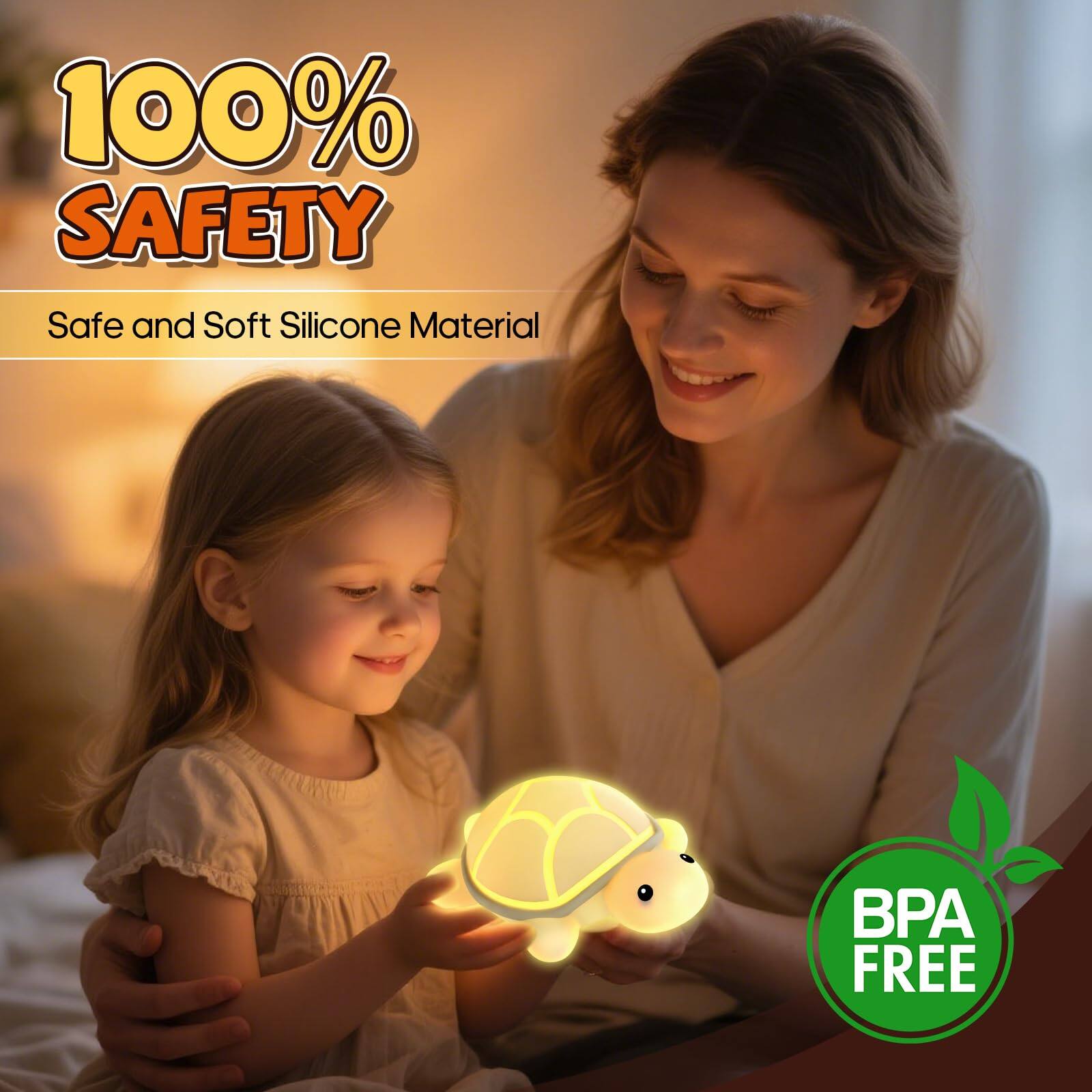 100% SAFETY  
Safe and Soft Silicone Material  
BPA FREE
