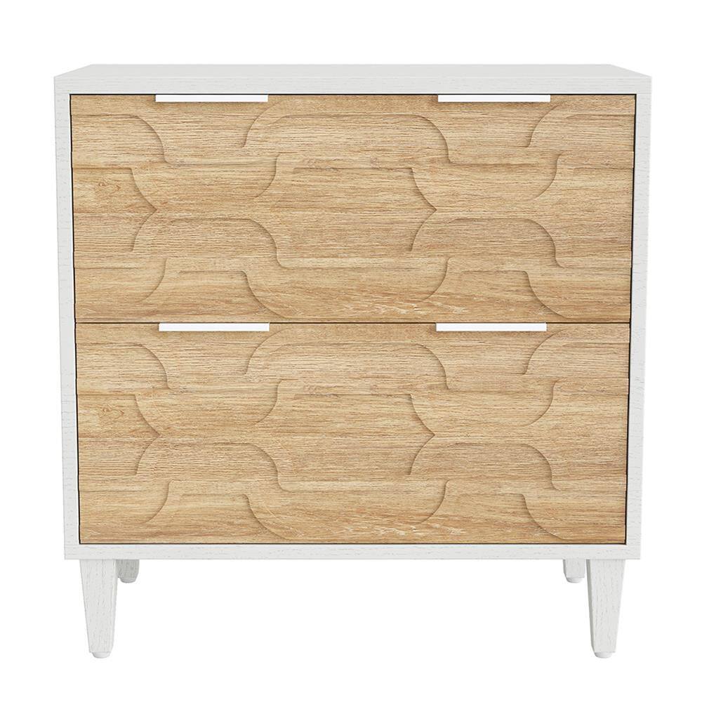 Alt View 1. Kadyn - Kadyn Filing Stroage Cabinets, Wood File Cabinet, 2-Drawer Storage Cabinet for A4/Letter/Legal Size,Brown - Brown.