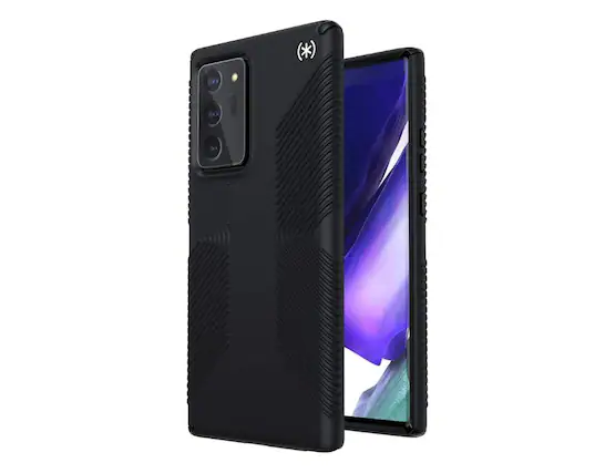 Front. Speck - Speck Presidio2 Grip Black Case for Samsung Galaxy Note20 Ultra 5G - Black.