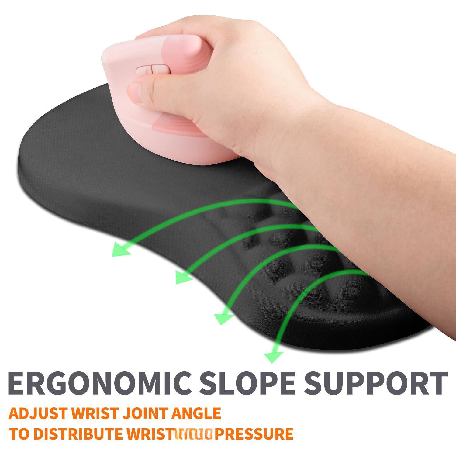 ERGONOMIC SLOPE SUPPORT

ADJUST WRIST JOINT ANGLE TO DISTRIBUTE WRIST PRESSURE