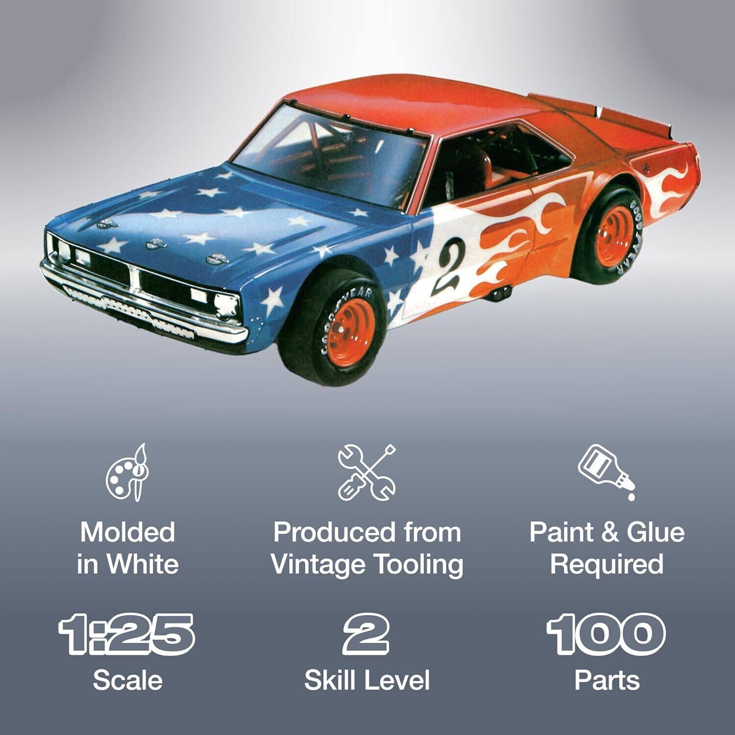 - Molded in White
- 1:25 Scale
- Produced from Vintage Tooling
- 2 Skill Level
- Paint & Glue Required
- 100 Parts