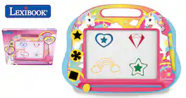 Lexibook - Unicorn Magnetic Multicolor Drawing Board with Accessories A5 Format