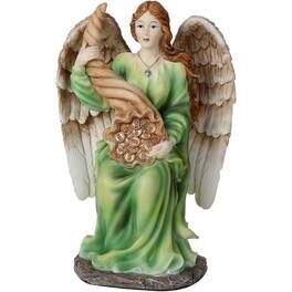 Pacific Trading - Angel of Abundance Prosperity Positive Energy Abundia Angel de la Abundancia Prosperidad Figurine 7 inch