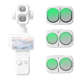 Neewer - 3-Filter Set for DJI Osmo Pocket 4P/Xtra Muse 2 Pro, White, VND2-32 + CPL + 1/4 Black Diffusion