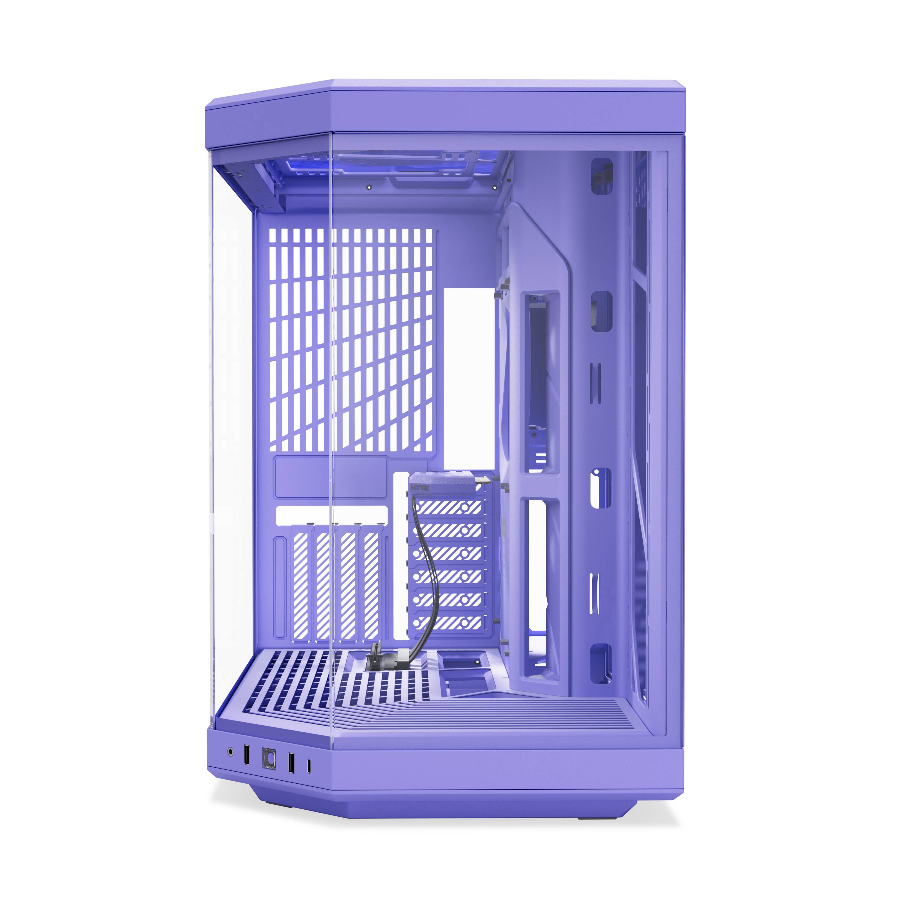 Alt View 11. HYTE - Y70 Mid-Tower ATX Gaming PC Desktop Case with Riser Cable - Taro Milk.