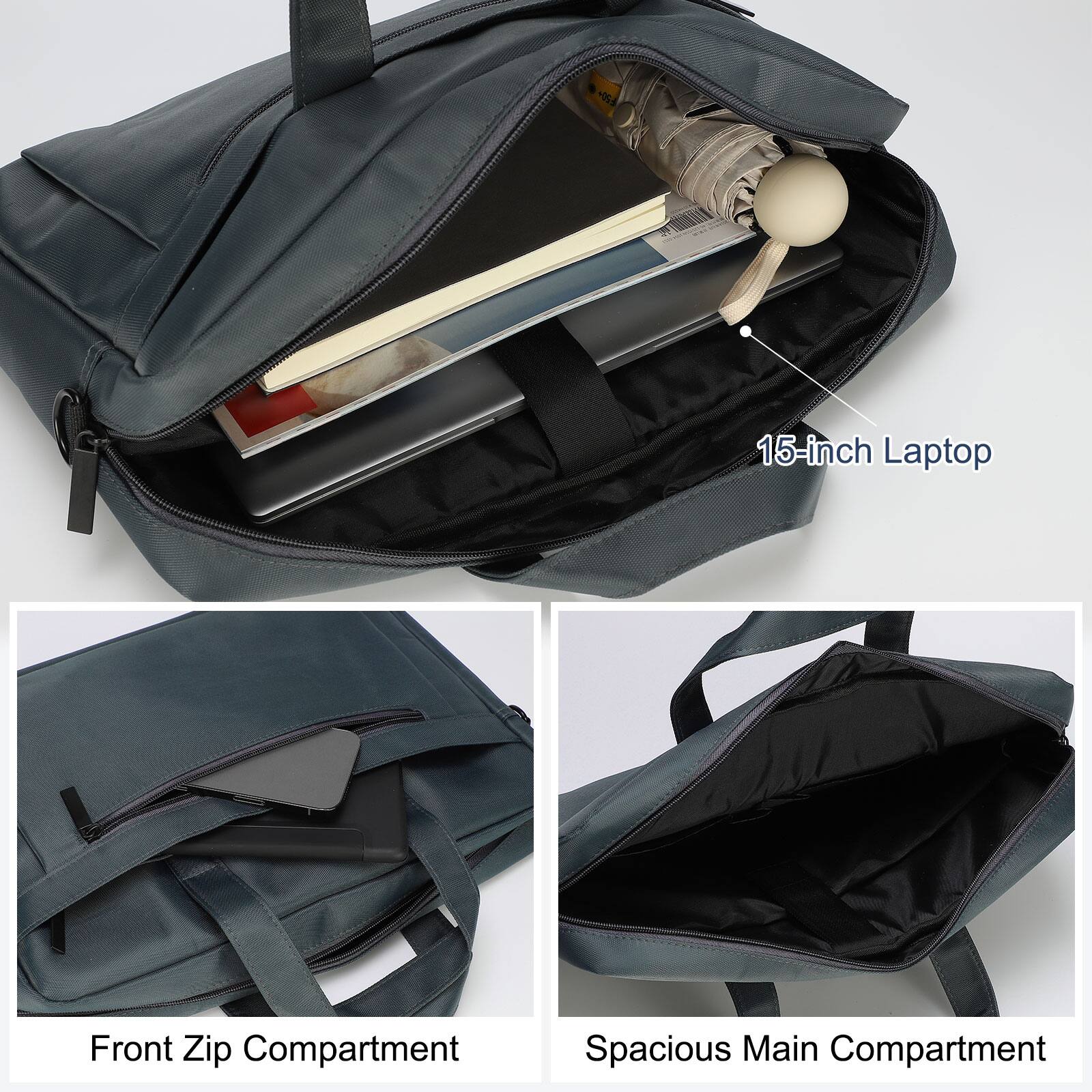 05d 15-inch Laptop Front Zip Compartment Spacious Main Compartment

15-inch Laptop

Front Zip Compartment

Spacious Main Compartment