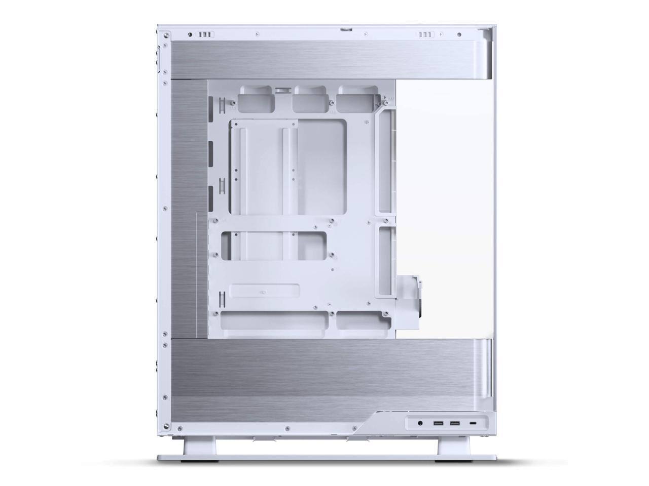 Back. Phanteks - Phanteks Evolv X2, Mid-Tower Gaming Chassis, Vertical Cooling, Tempered Glass, D-RGB, Silver White - Silver White.