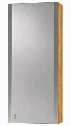 AGA - 18W x 48H x 13D Upper Cabinet - RH - Oak - Stainless Steel
