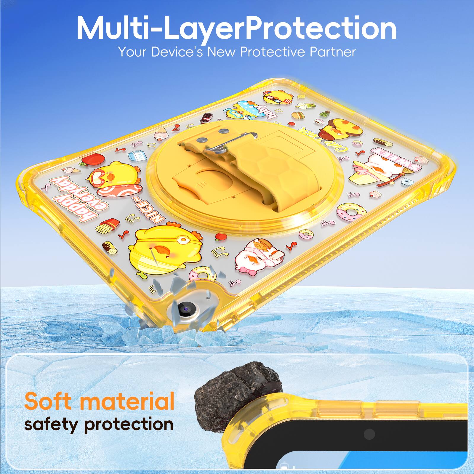Multi-Layer Protection  
Your Device's New Protective Partner  

Soft material safety protection