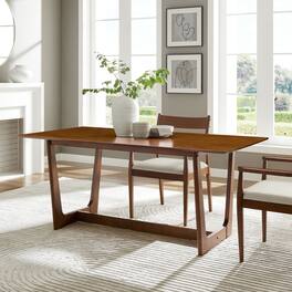 Solara 71" Rectangle Wood Dining Table by Modway - Walnut
