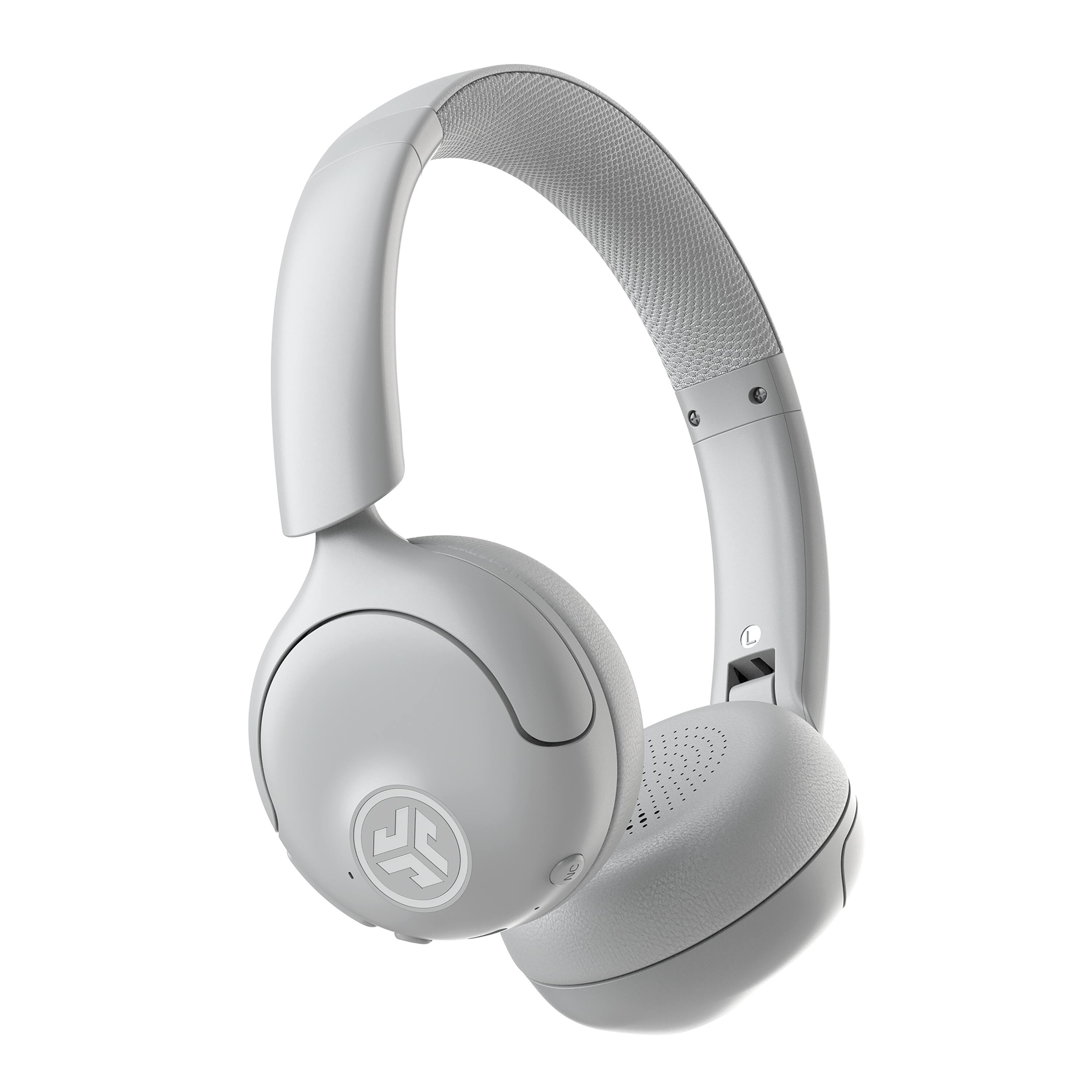 Angle. JLab - GO LUX ANC Wireless On-Ear Headphones - Cloud White.