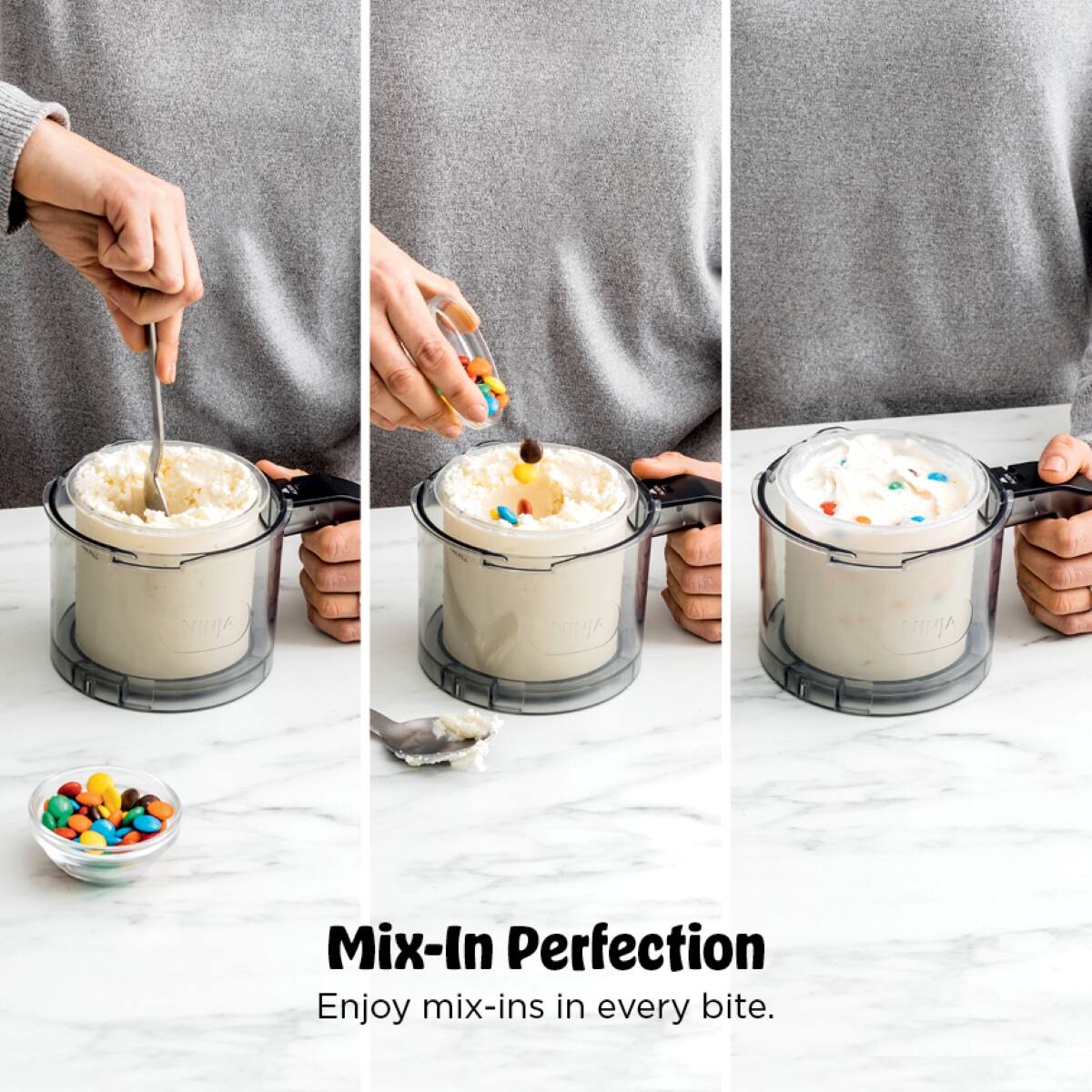 NINJA NIJA  
A Mix-In Perfection  
Enjoy mix-ins in every bite.