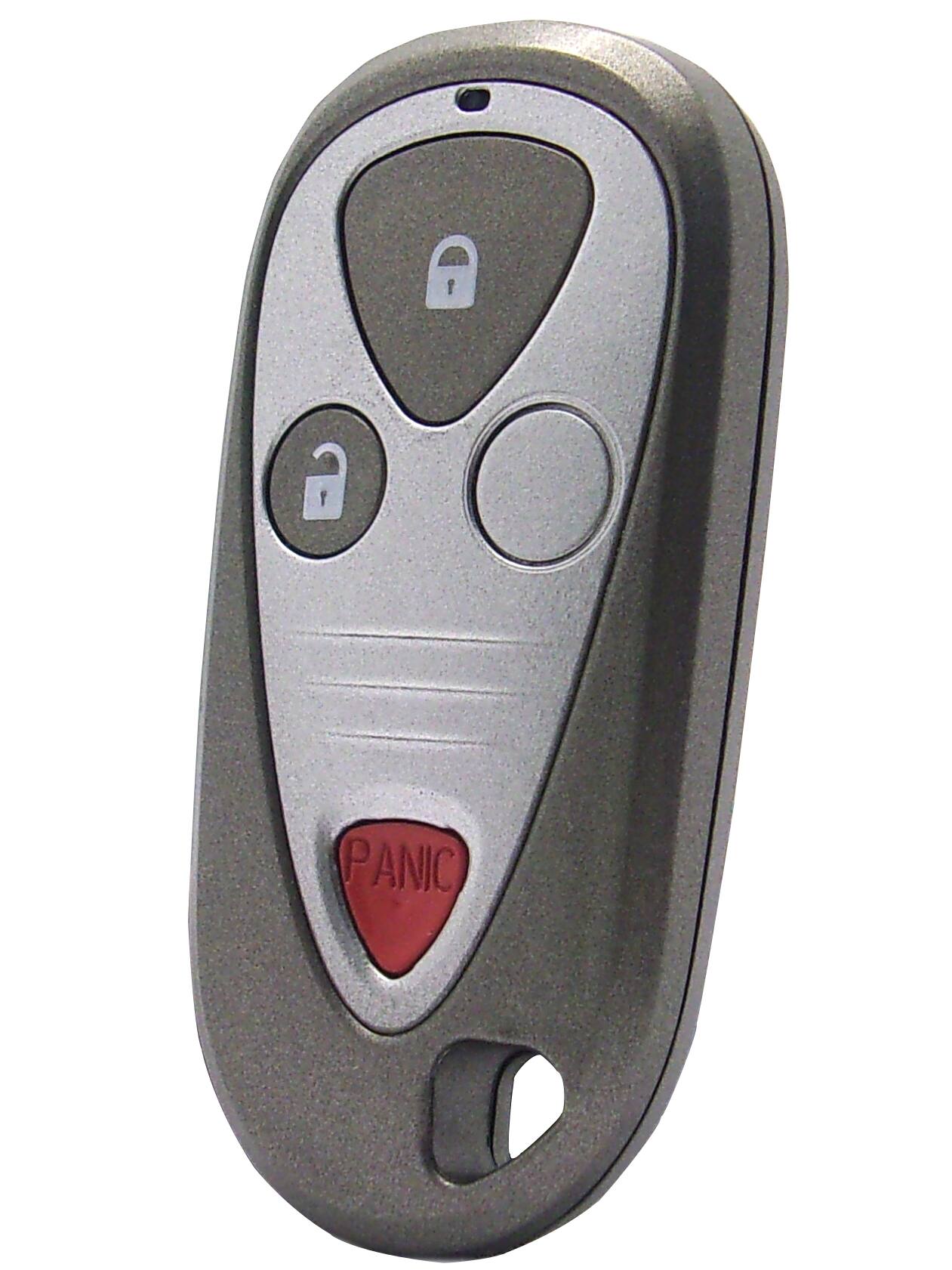 Left. Car Keys Express - Acura Keyless Entry Remote - 3 Buttons (Lock, Unlock, and Panic) - Grey.