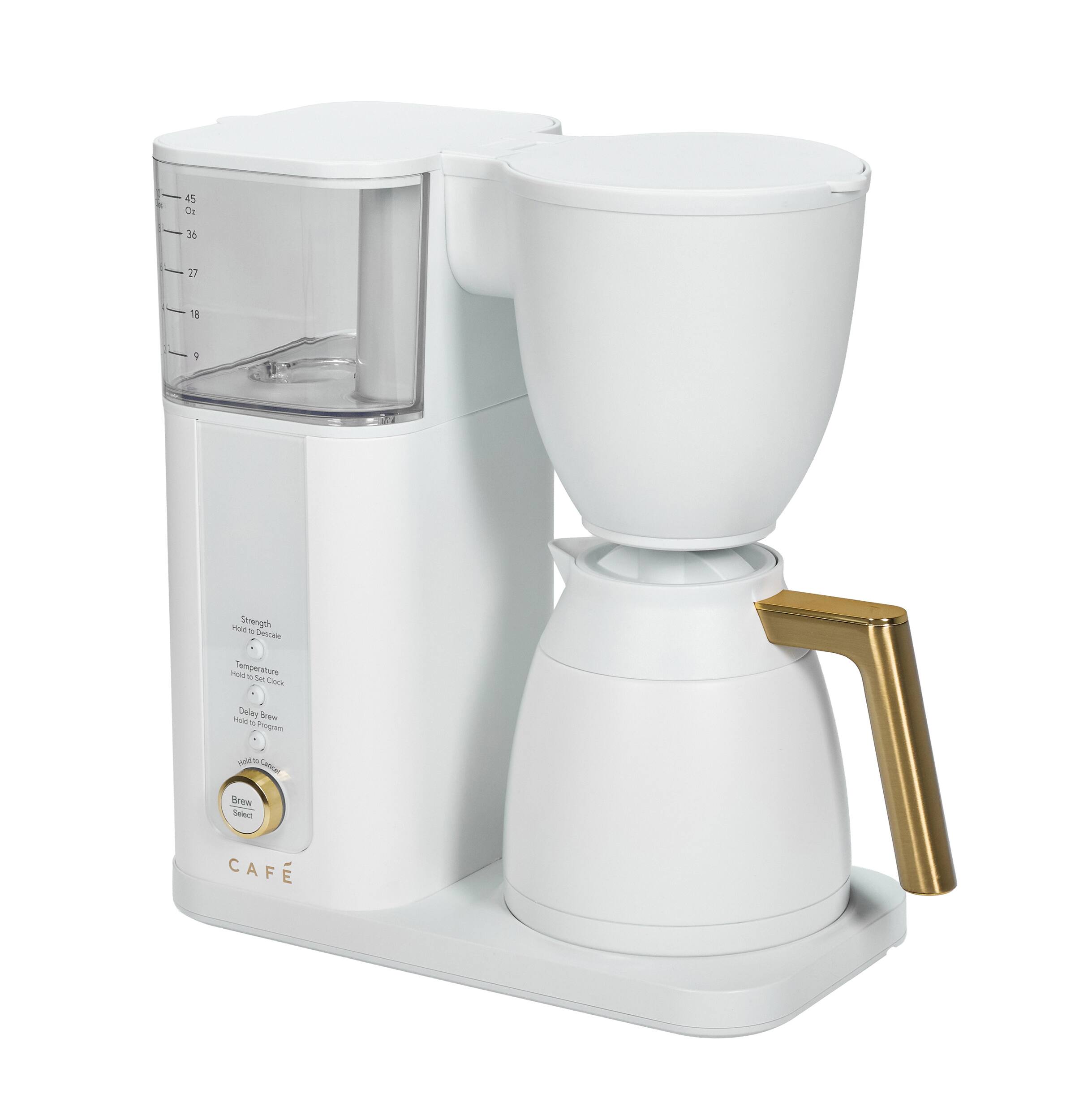 45 Oz  
36  
27  
18  
g  
add Strength  
Descale not Temperature a Set  
Cock  
Delay Hot Program Hold 10 Cancel Brew Select  
CAF